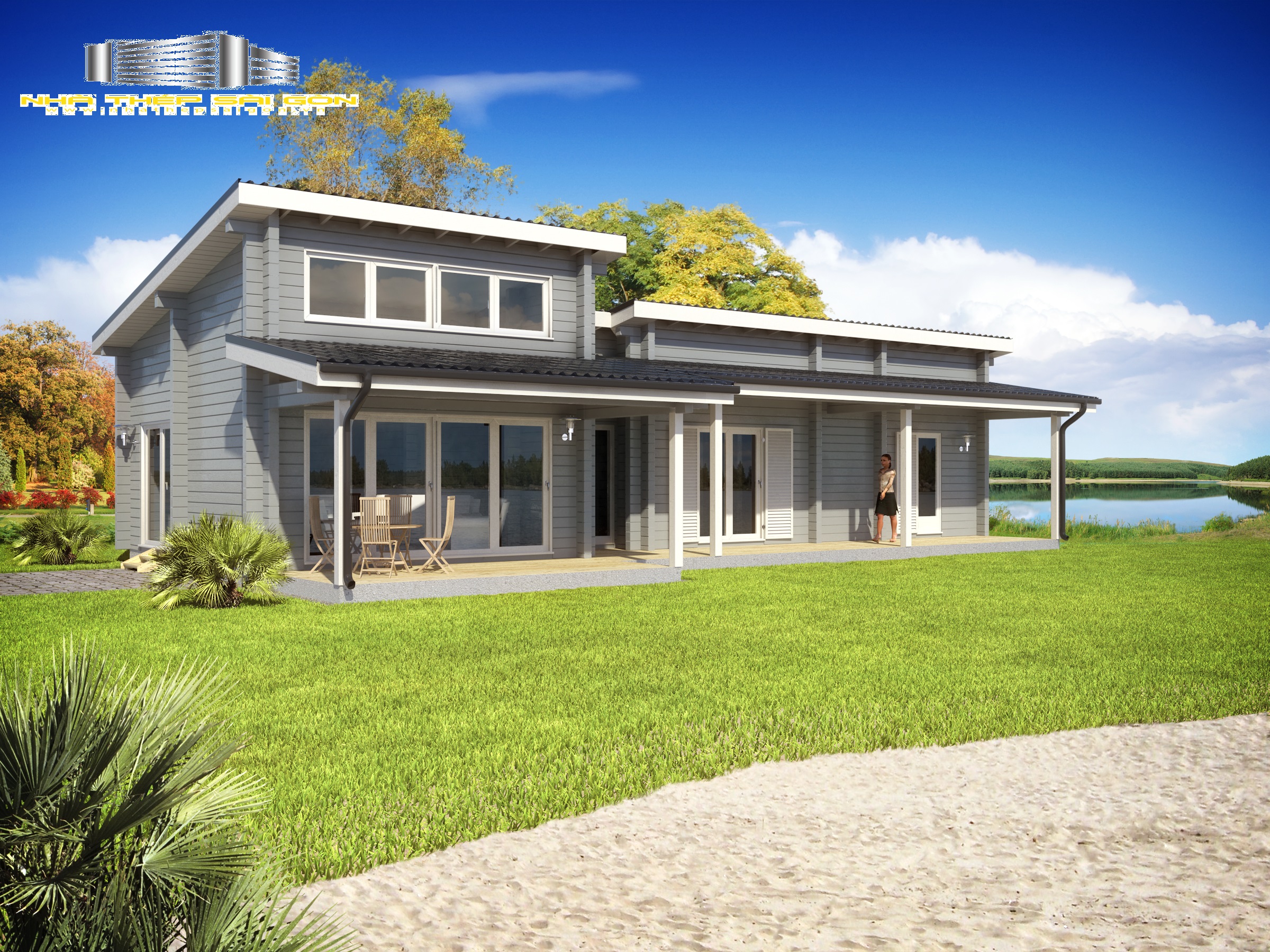 Nhà Gỗ Lắp Ghép Cấp 4 Hiện Đại Đầy Phá Cách